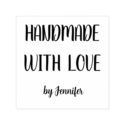 Handgemaakt Met Liefde Professioneel Chic  Zelfinktende Stempel (Design)