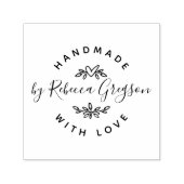 Handgemaakt met liefde | Robuust en hartslag Zelfinktende Stempel (Design)