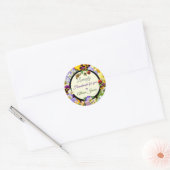 Handgemaakt met liefde! ronde sticker (Envelop)