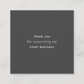 Handgemaakt met liefde roze maan dank je kaart (Achterkant)