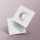 Handgemaakt met liefde roze maan dank je kaart