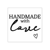 Handgemaakt met liefde rubberstempel (Afrduk)