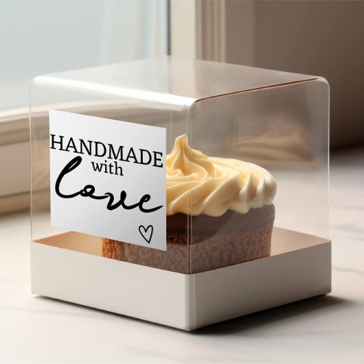 Handgemaakt met liefde rubberstempel