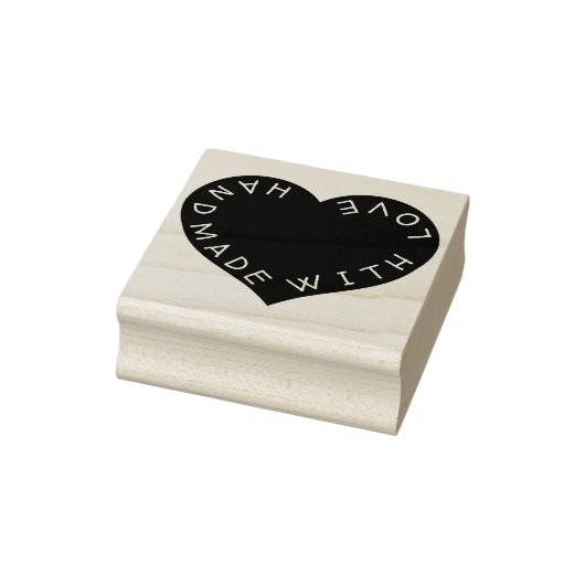 Handgemaakt met liefde rubberstempel (Stempel)