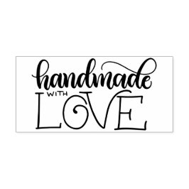 Handgemaakt met liefde rubberstempel