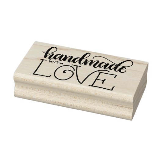 Handgemaakt met liefde rubberstempel (Stempel)