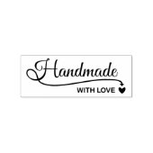 Handgemaakt met liefde rubberstempel (Afrduk)
