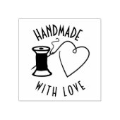Handgemaakt met liefde rubberstempel (Afrduk)