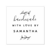 Handgemaakt met liefde | Rustic Script Aangepaste Zelfinktende Stempel (Design)