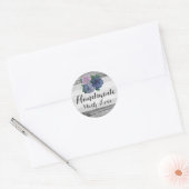Handgemaakt Met Liefde Rustiek Land Schuur Houten  Ronde Sticker (Envelop)
