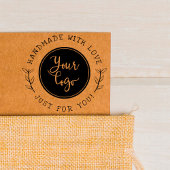 Handgemaakt met liefde | Rustiek Script Aangepast  Zelfinktende Stempel