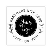 Handgemaakt met liefde | Rustiek Script Aangepast  Zelfinktende Stempel (Design)