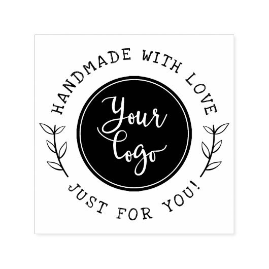 Handgemaakt met liefde | Rustiek Script Aangepast  Zelfinktende Stempel (Design)