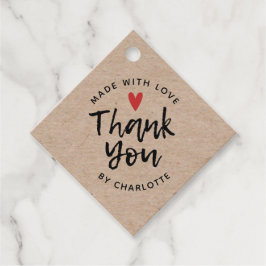 Handgemaakt Met Liefde Rustieke Kraft Bedankt Bedankjes Labels