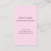 Handgemaakt met Liefde Schattige Buttonnen Roze Ve Visitekaartje (Achterkant)