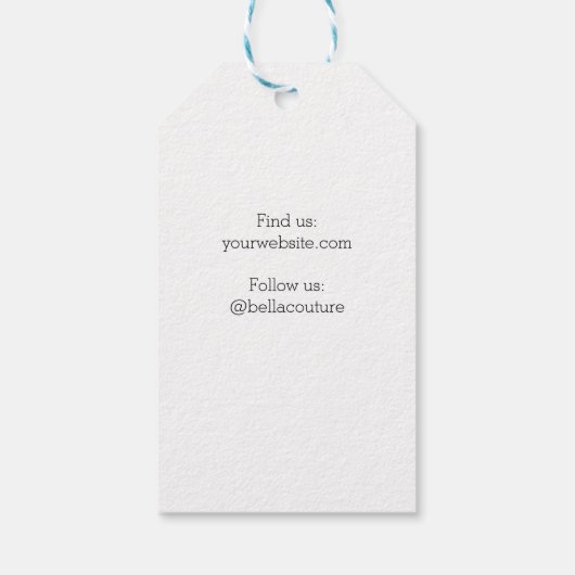 Handgemaakt met Liefde Schattige Naaien Thema Cadeaulabel (Achterkant)