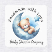 Handgemaakt met Liefde Schattige Teddy Bear Labels (Design 2)
