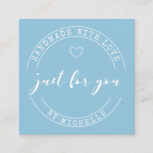 Handgemaakt met liefde script dank je kaart