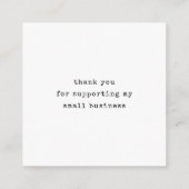 Handgemaakt met liefde script dank je kaart (Achterkant)