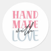 Handgemaakt met liefde - Small Business Sticker (Voorkant)