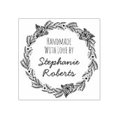 Handgemaakt met Liefde Speciaal Rond Rubber Stempe Rubberstempel (Afrduk)