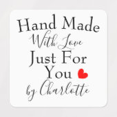 Handgemaakt met liefde speciaal voor jou gepersona labels (Design 2)