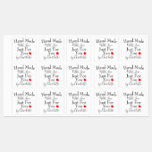 Handgemaakt met liefde speciaal voor jou gepersona labels (Vel)