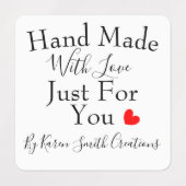Handgemaakt met liefde speciaal voor jou gepersona labels (Design 2)