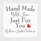 Handgemaakt met liefde speciaal voor jou gepersona labels (Design 1)