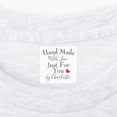 Handgemaakt met liefde speciaal voor jou gepersona labels (Aangebracht)