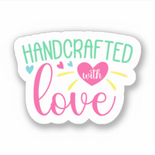 Handgemaakt met liefde sticker