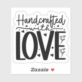 Handgemaakt met liefde sticker
