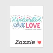 Handgemaakt met liefde sticker (Vel)