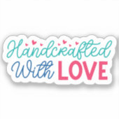 Handgemaakt met liefde sticker (Voorkant)