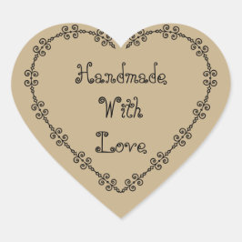 Handgemaakt met liefde stickers