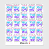 Handgemaakt met liefde - vinylsticker sticker (Vel)