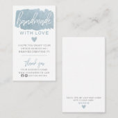 Handgemaakt met liefde Visitekaartje (Voorkant / Achterkant)