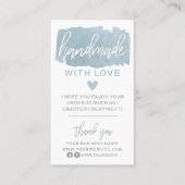 Handgemaakt met liefde Visitekaartje (Voorkant)