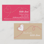 Handgemaakt met liefde visitekaartje (Voorkant / Achterkant)