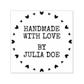 Handgemaakt met liefde  zelfinktende stempel (Design)