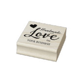 Handgemaakt met liefdescitaat voor ambachtslieden rubberstempel (Stempel)
