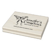 Handgemaakt met liefdescreaties, verkreute vlinder rubberstempel (Stempel)