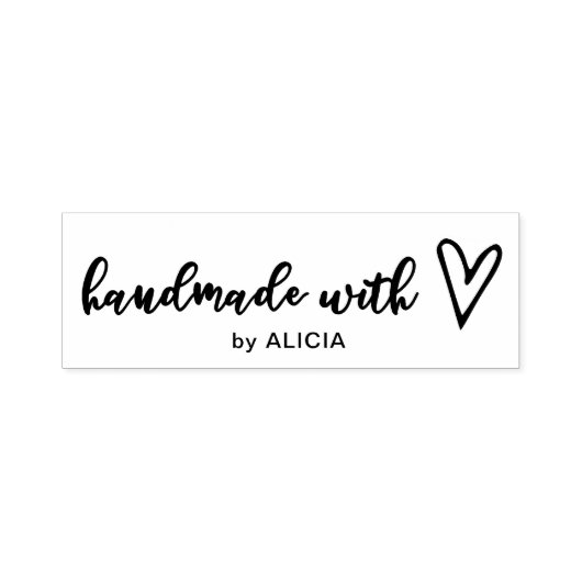 Handgemaakt met liefdesgerichte rubberstempel  zelfinktende stempel (Design)