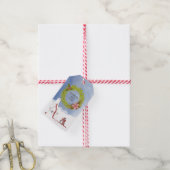 Handgemaakt met liefdeskerst cadeaulabel (Met Touw)