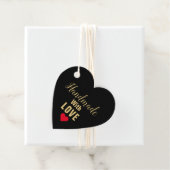 Handgemaakt met liefdesproduct bedankjes labels (In situ)