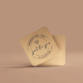 handgemaakt met liefdesscript bedankt kaart