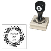 Handgemaakt met liefdesstempel rubberstempel (Gestempeld)