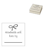 Handgemaakt met liefdesstempel rubberstempel (Gestempeld)