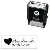 Handgemaakt met liefdesstempel  zelfinktende stempel (In situ)