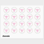 Handgemaakt met liefdesstickers ronde sticker (Vel)